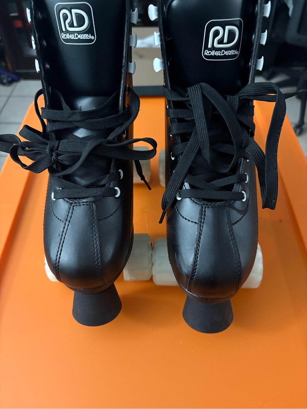 Kids Black Retro Roller Skates